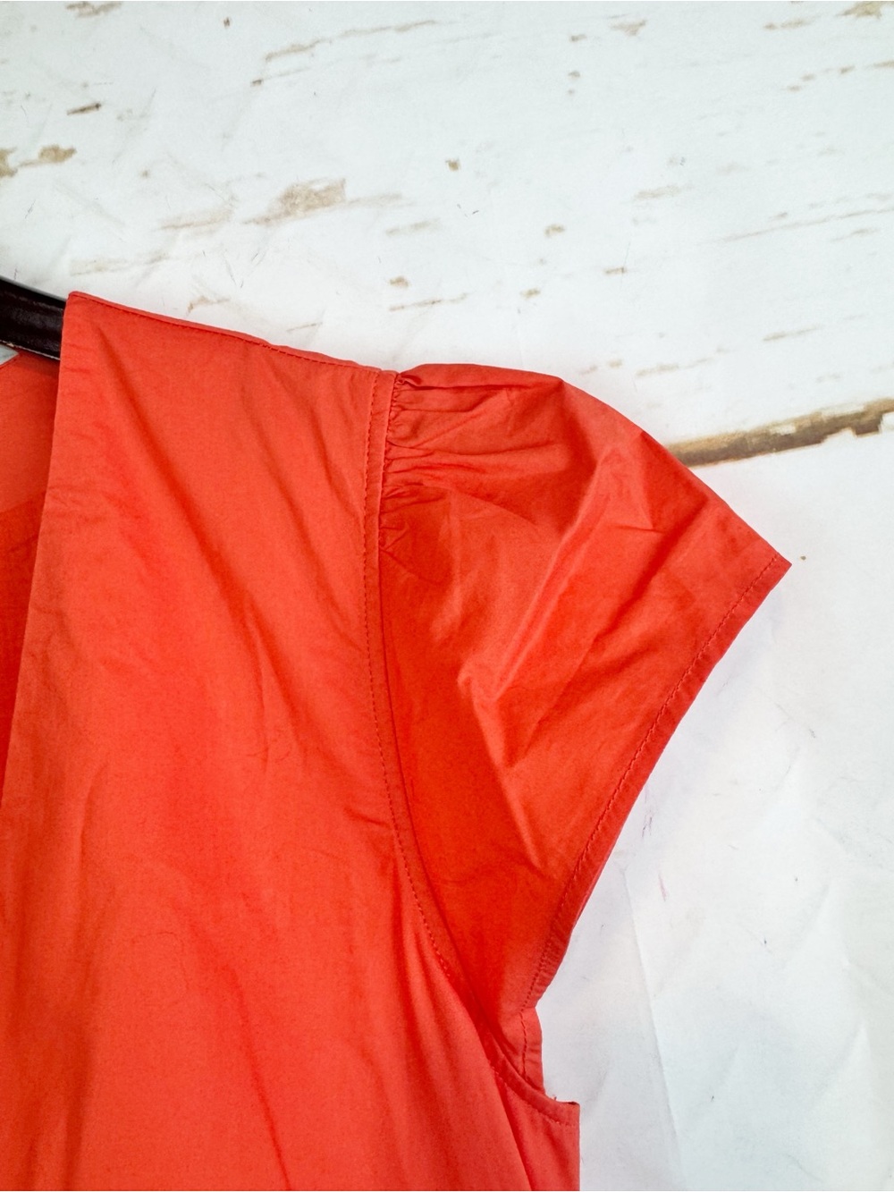 Boden | Orange V-Neck Tiered Dress, 10 - Picture 4 of 9